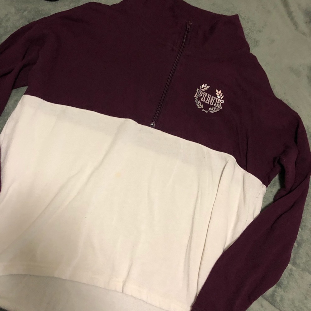 Vs pink half zip